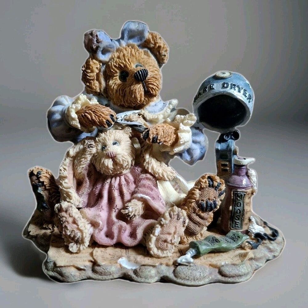 Boyd's Bears  Bearstones A little off the top bear bunny Rabbit Vintage